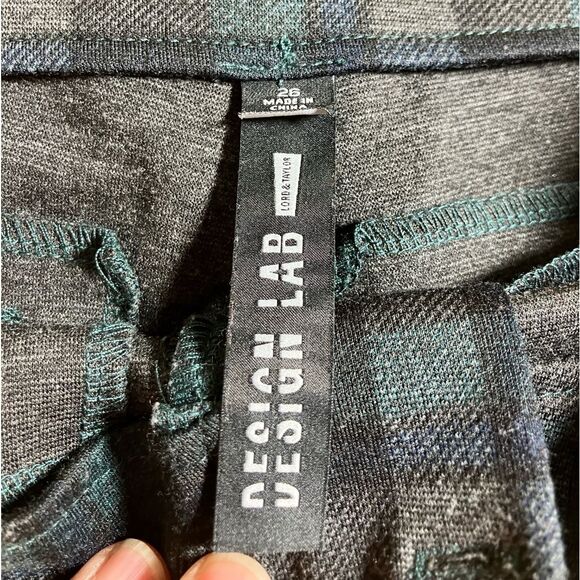 Lord & Taylor Design Lab plaid dress pants, excellent condition, size 26 - Picture 3 of 4